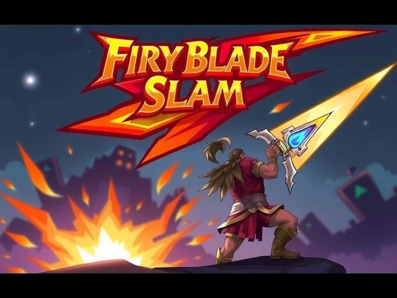 Fiery Blade Slam Game Hero Image